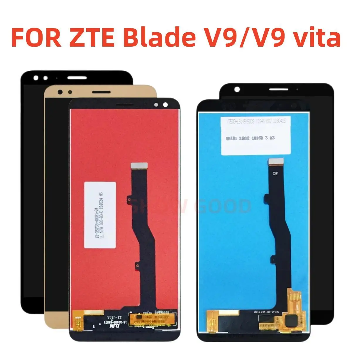 

For ZTE Blade V9 V0900 V9 Vita LCD Display with Touch Screen Digitizer Assembly For ZTE V9 V9 Vita Lcd Spare Parts+Tools