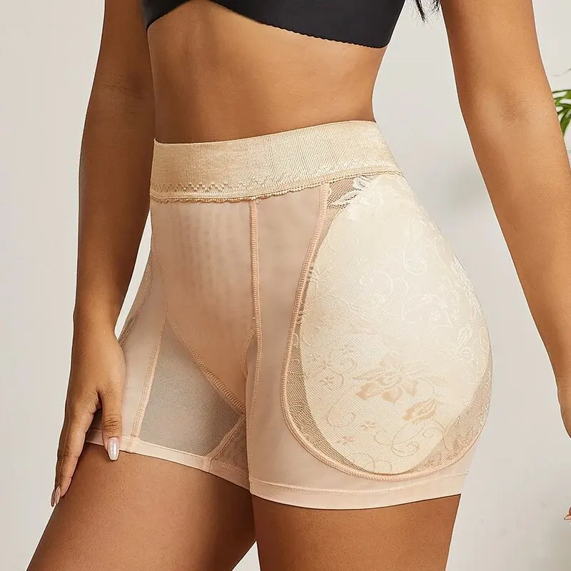 Shapewear Women High Waist Panty Control Panties Body Shaper Seamless Brief Lace Hip Lifte Padded Booty Shaper Hip Enhancer