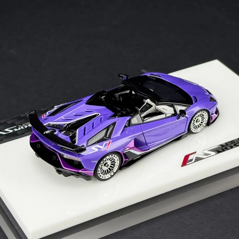 TARDIS 1:64 Aventador SVJ Roadster Resin Car Static Die Cast