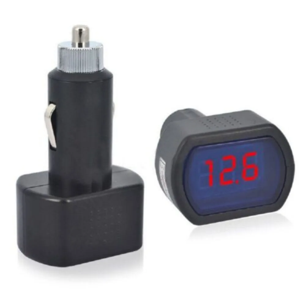 cigarette lighter voltage gauge DC 12V-24V Electric Meter Tester temperature resistant flame retardant and environmentally friendly materials LCD Cigarette Lighter Voltage Digital