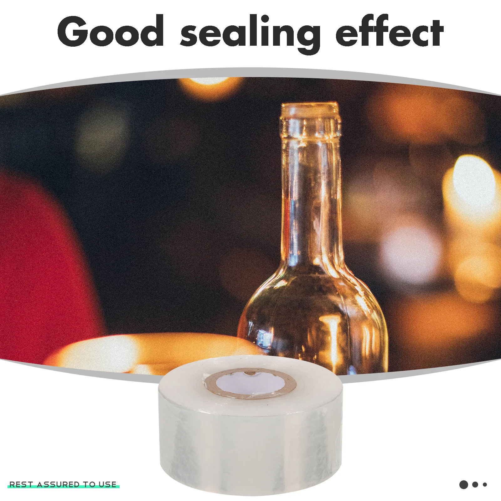 

1 Roll Wine Bottle Sealing Film Clear Wrap For Grape Wine Preservation Multi-Use Neck Seal Durable Freshness