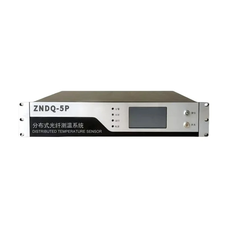 Distributed fiber optic oil tank temperature measurement system