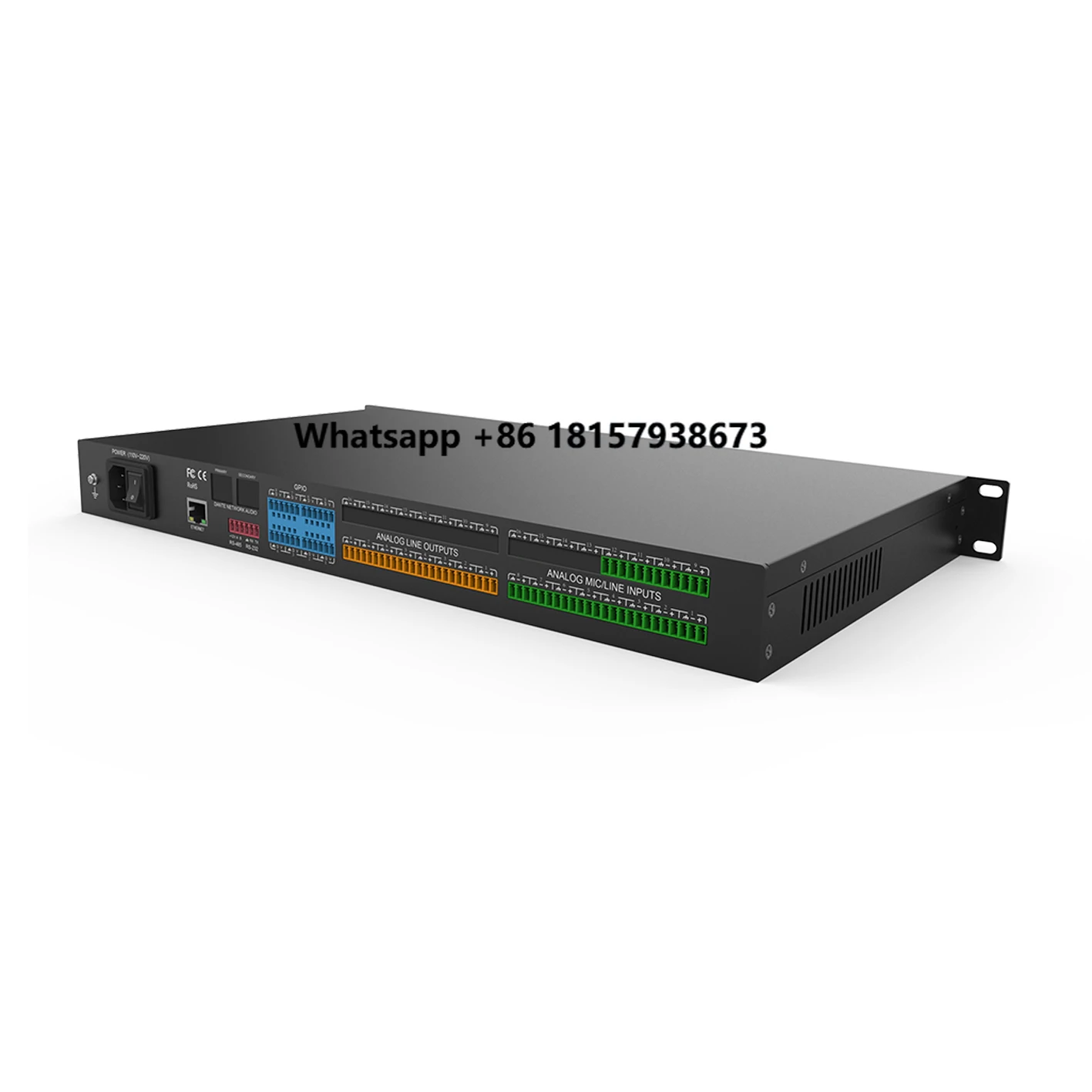 

Professional Audio 12 in 8 Out DSP Audio Processor Dante Sound Matrix Supports RS232, RS485 and UDP Central Control.for Stage