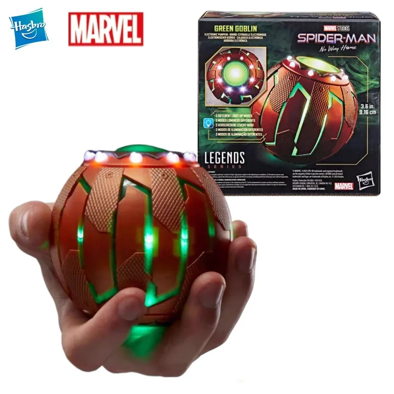 

Новая оригинальная коллекционная игрушка Hasbro MARVEL LEGENDS Green Goblin Electronic Pumpkin Spider-Man: No Way Home для ролевых игр, подарок