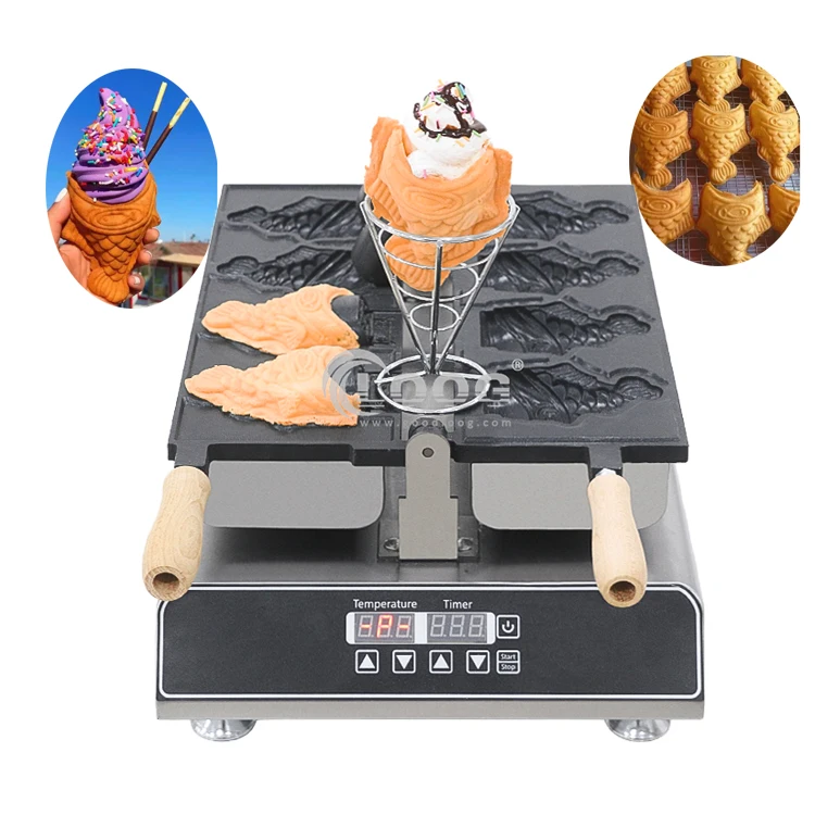

CE Approved Hotel Equipment Digital Fish Shaped Taiyaki Waffle Machine Commercial Use Magikarp Taiyaki Maker For Sale