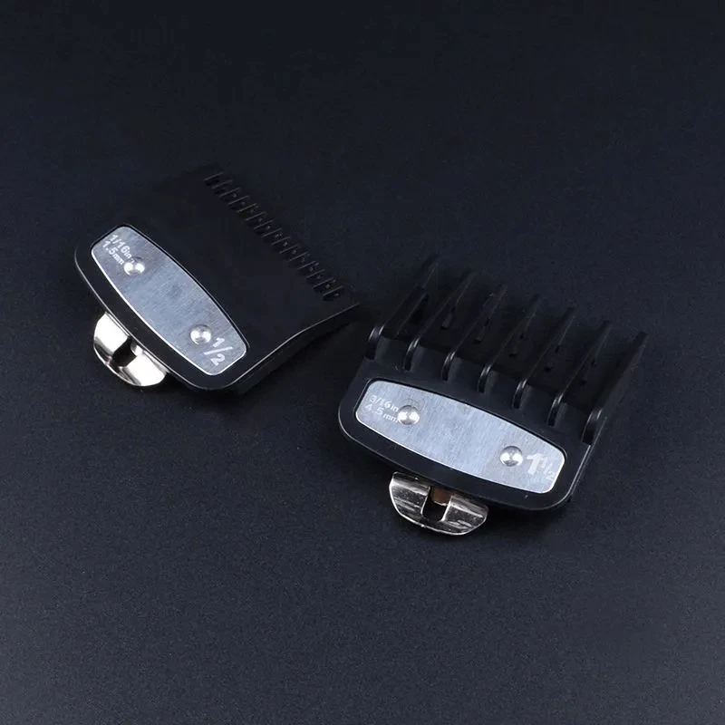 1,5mm 3mm 4,5mm 6mm Abstandskämme für elektrische Haarschneidemaschinen, professionelle Schneidführungskämme für Friseursalons, Schwarz Y0731 – Detail 4