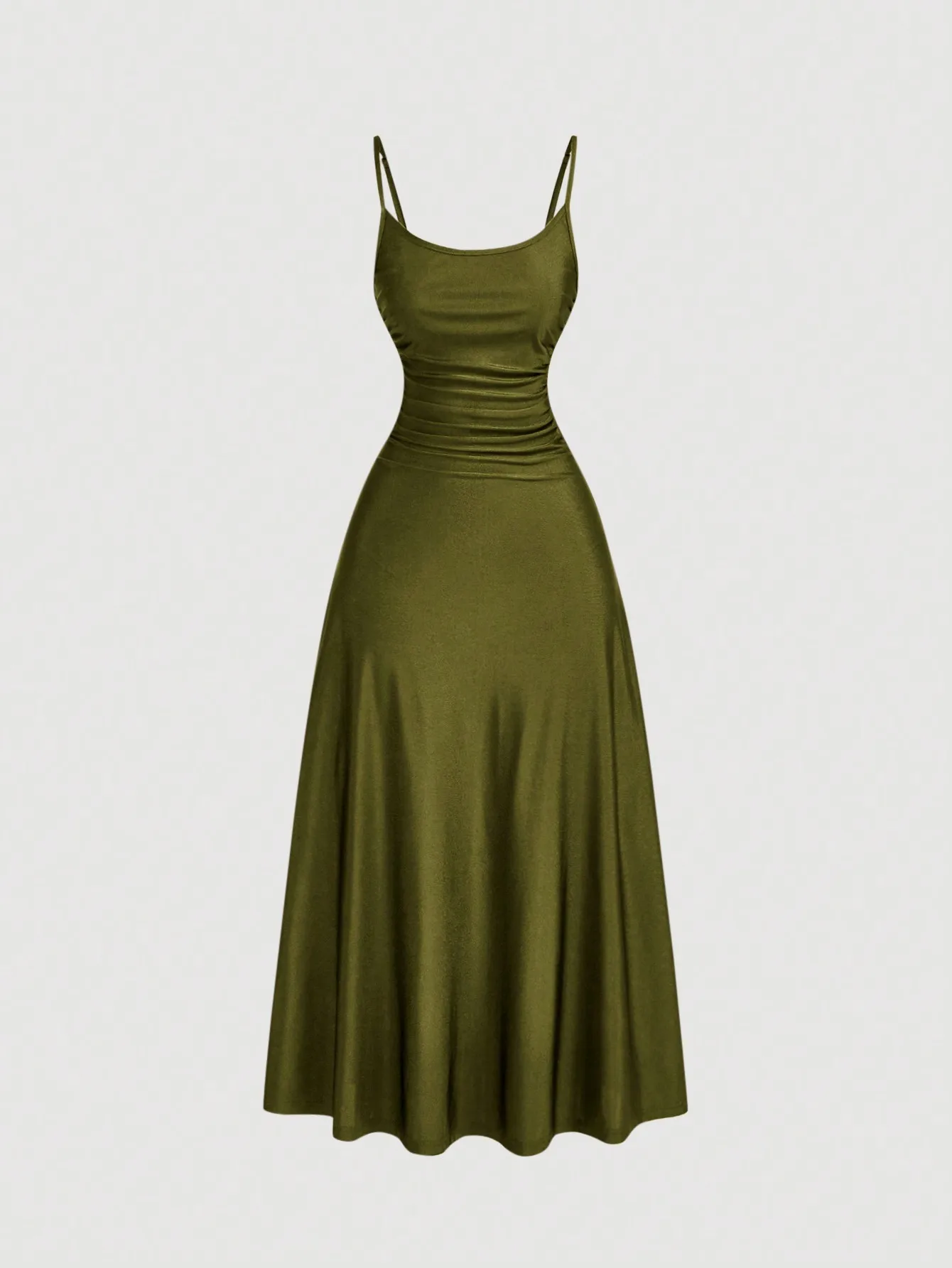 Waist Ruched Swing Slip Dress,Summer Dresses For Women,Tea Party Dress