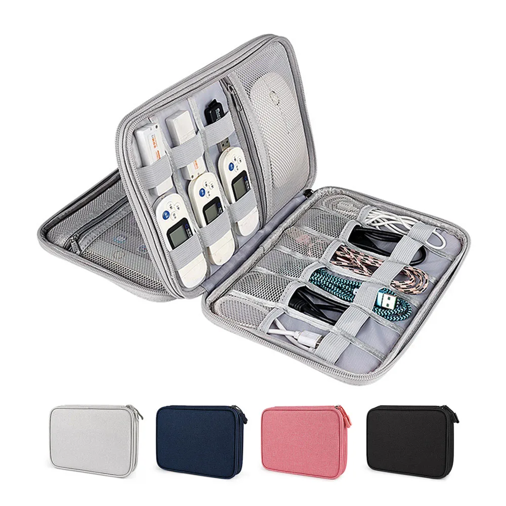 Portable Digital Product Accessory Storage Bag Buggy Digital Device Pouch Waterproof Charger Holder Cable Gadget Organizer Bag