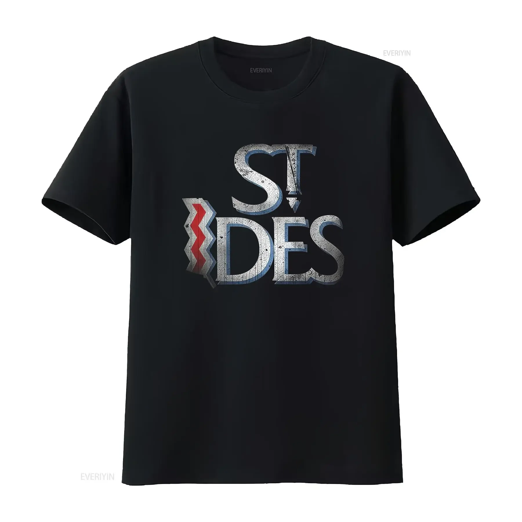 St Ides Malt Liquor T Shirt for Men Stylish Black Design with Bold Typography vintage Washed Top For Everyday Wear graphic