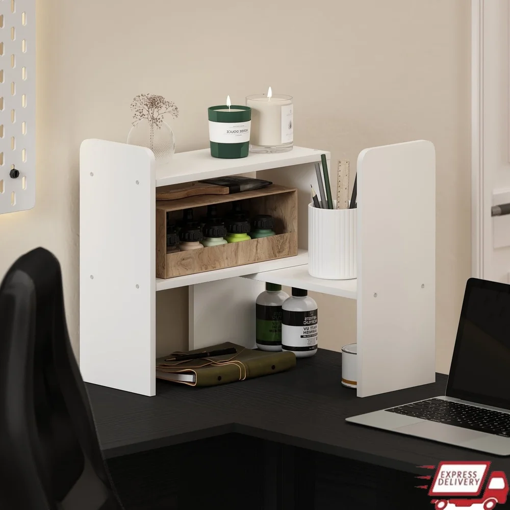 

Настольный органайзер, книжная полка, модульное решение для хранения, прочное композитное дерево, простая сборка, стильный декор для домашнего офиса