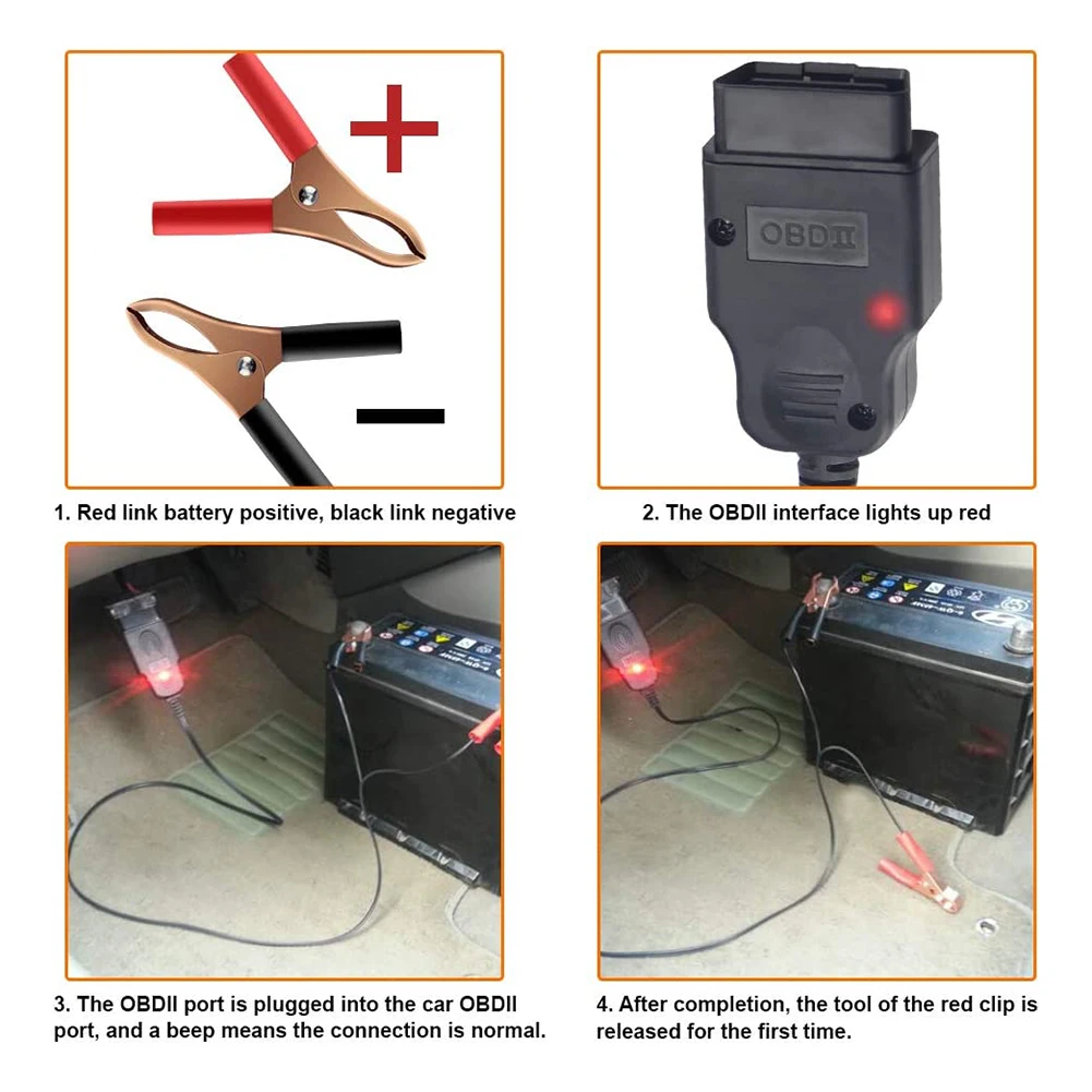 Connettore ECU OBD2 per Auto cavo batteria Saver OBD 2 spina elettrica di emergenza carburante per Auto Auto ECU Memory Saver strumento automatico