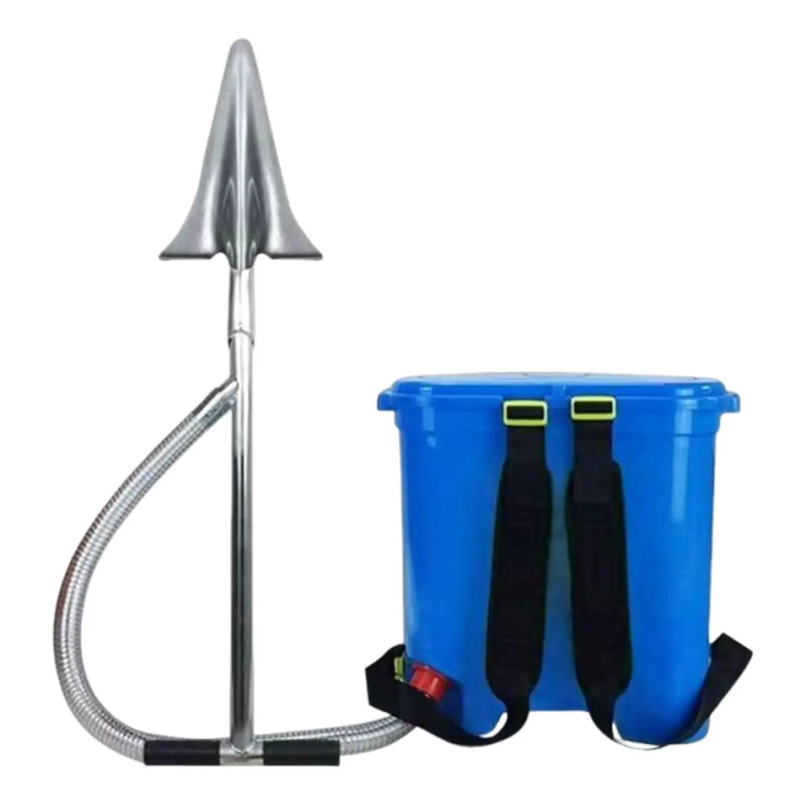 

Ручной разбрасыватель удобрений ранцевого типа с большой емкостью 25 л и лопатой для эффективного внесения удобрений на овощных полях