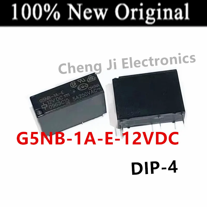 10PCS/Lot G5NB-1A-E-5VDC 、G5NB-1A-E-12VDC 、G5NB-1A-E-24VDC DIP-4 New original universal power relay G5NB-1A-E-12V
