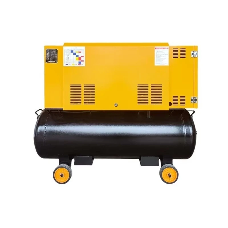 Auto Repair Cutting Integrated Mobile Screw air Compressor/permanent Magnet Frequency Conversion 7.5/4KW/high Pressure