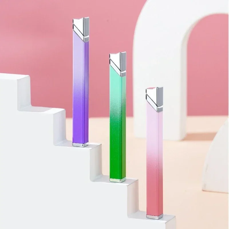 ولاعة معدنية صغيرة بشريط طويل إبداعي للمطبخ بحجم الجيب ولاعة صغيرة محمولة في الهواء الطلق ولاعة غاز البوتان #5