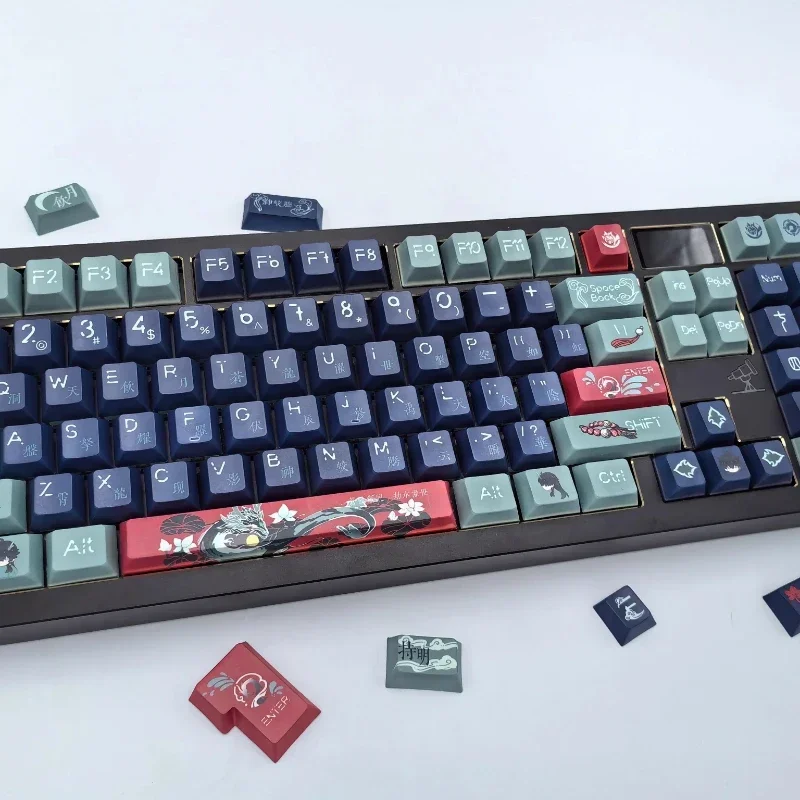 Honkai: Star Rail Theme Anime Keycaps Custom 140keys Cherry Profile Dan Heng·lmbibitor Lunae PBT Keycap Set Game Keyboard Keycap