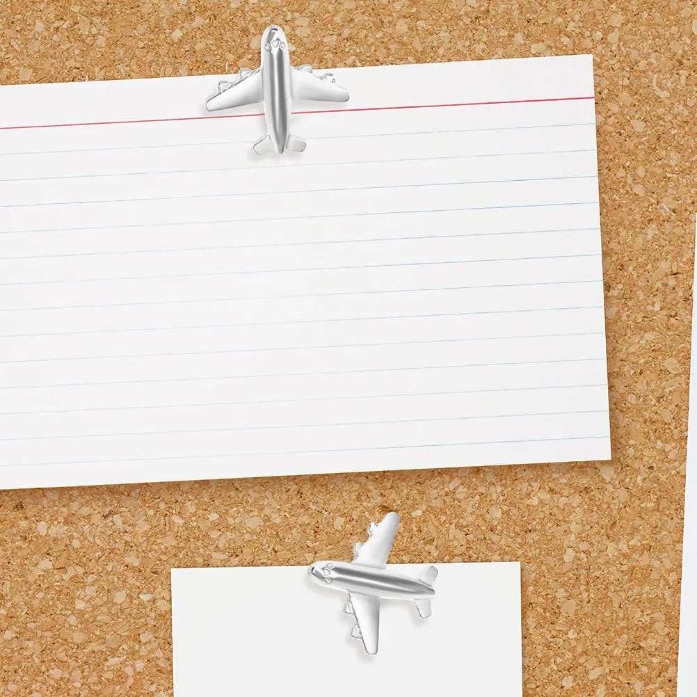 24 قطعة طائرة معدنية دبابيس ضغط للوحة الإعلانات لوحة الفلين المسامير خريطة الأظافر الزخرفية Thumbtacks مكتب المدرسة جدار العرض