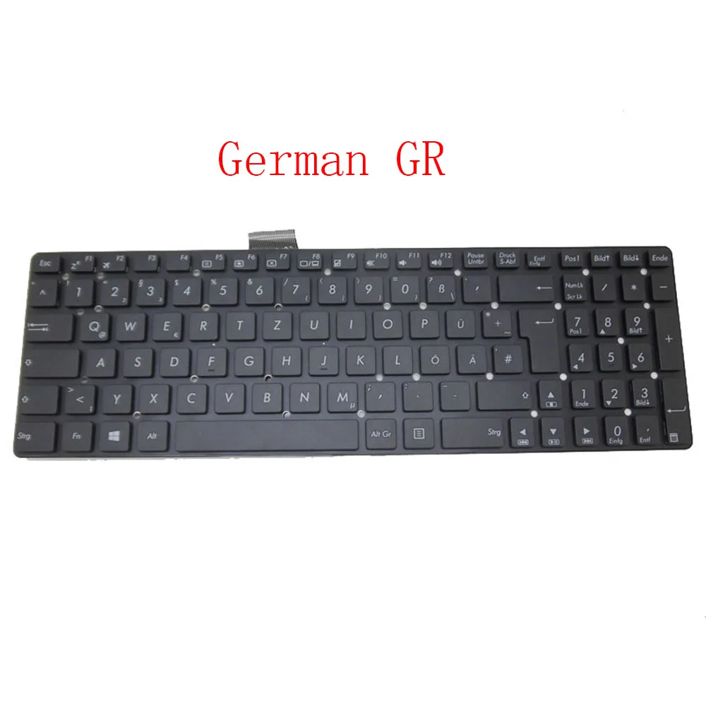 

Клавиатура для ноутбука ASUS R500V R500A R500VS R500VD R500VM R500VJ, черная, без рамки GR \JP \ SP \ TR \ US