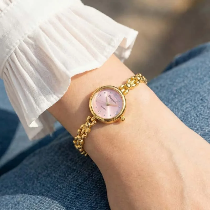 

Роскошные золотые часы-браслет для женщин, винтажные элегантные женские кварцевые наручные часы, модные женские часы, идеальный подарок, reloj mujer