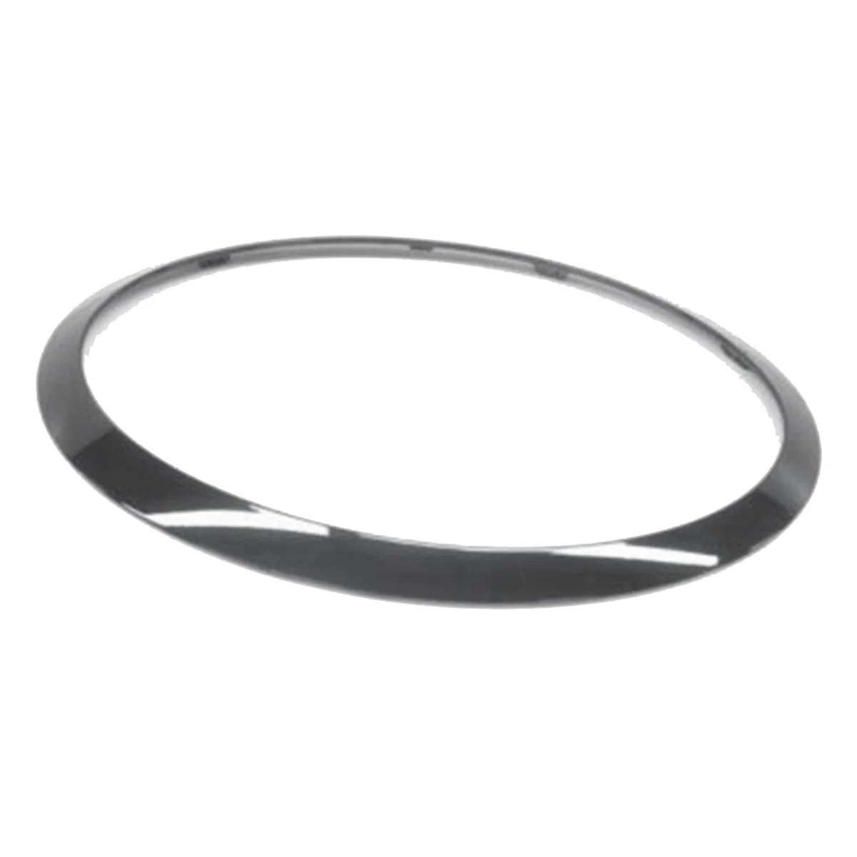 1 paio di anelli di rivestimento del faro anteriore 51137449209 51137449210   per Mini Cooper F55 F56 F57 2015-2017 Decorazione lunetta cromata nera - L49A