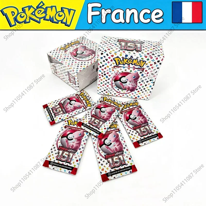 360 Stück Französische Version Original TCG Sv2a Erweitertes Ergänzungspaket 151 Pikachu Sammelkarten der Ersten Generation