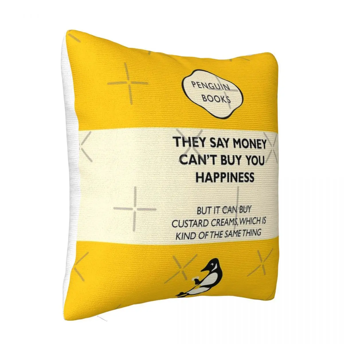 Custard Creams - Parody Penguin Book Cover Home Decor Travel Pillow Pillow Covers Decorative Pillow Case Pillow Cover