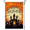 Happy Halloween Castle Garden Flag 12x18 Inch Outside Yard Porch Decoration jjp