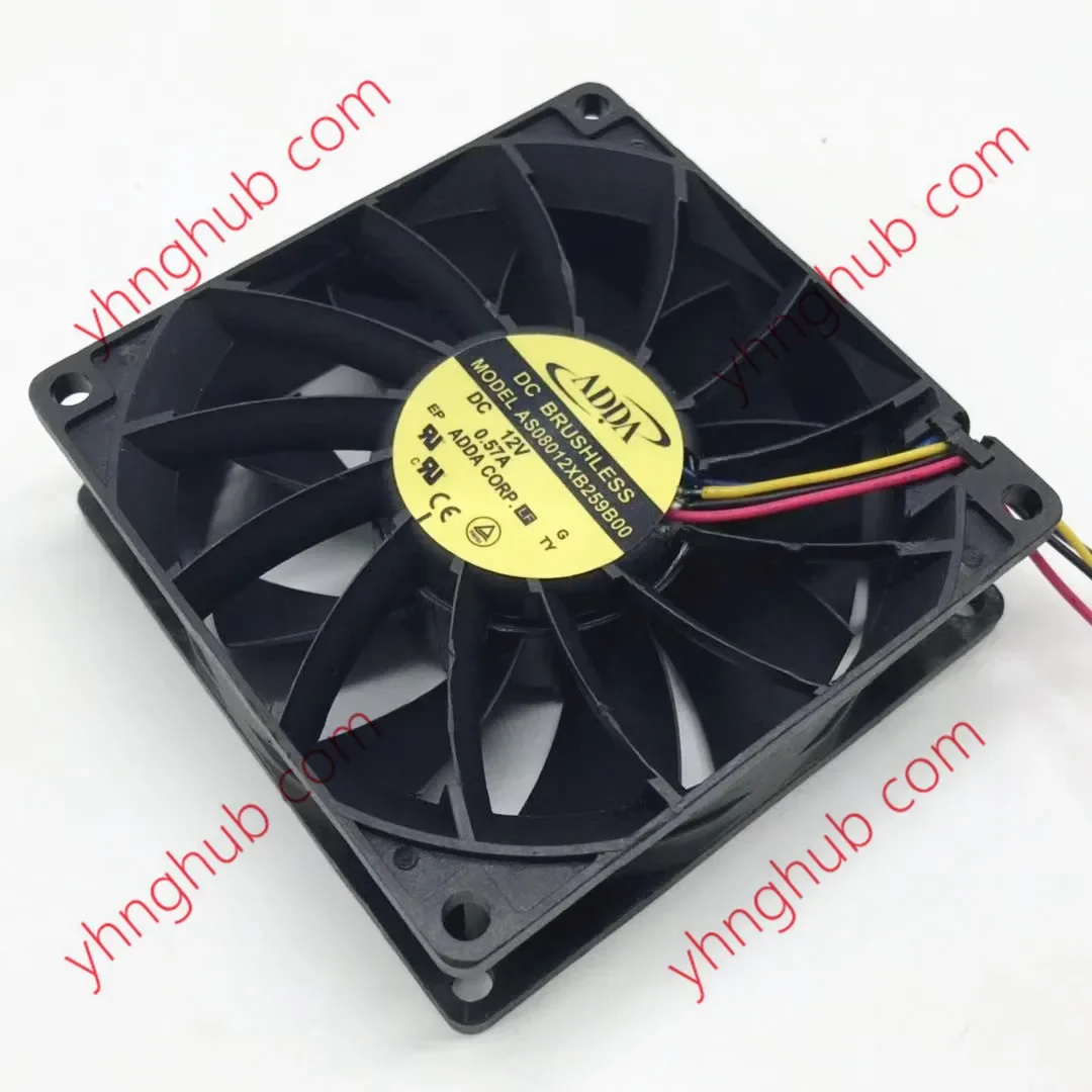 

ADDA AS08012XB259B00 DC 12V 0.57A 4-Wire 80X80X25mm Server Cooling Fan