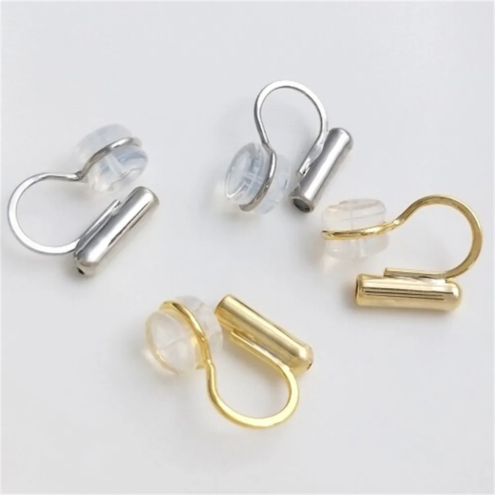 

Universal Earnail Earclip Converter U-shaped Invisible Painless Silicone Pad Mini Lightweight DIY Earhole Free Magic Device E146