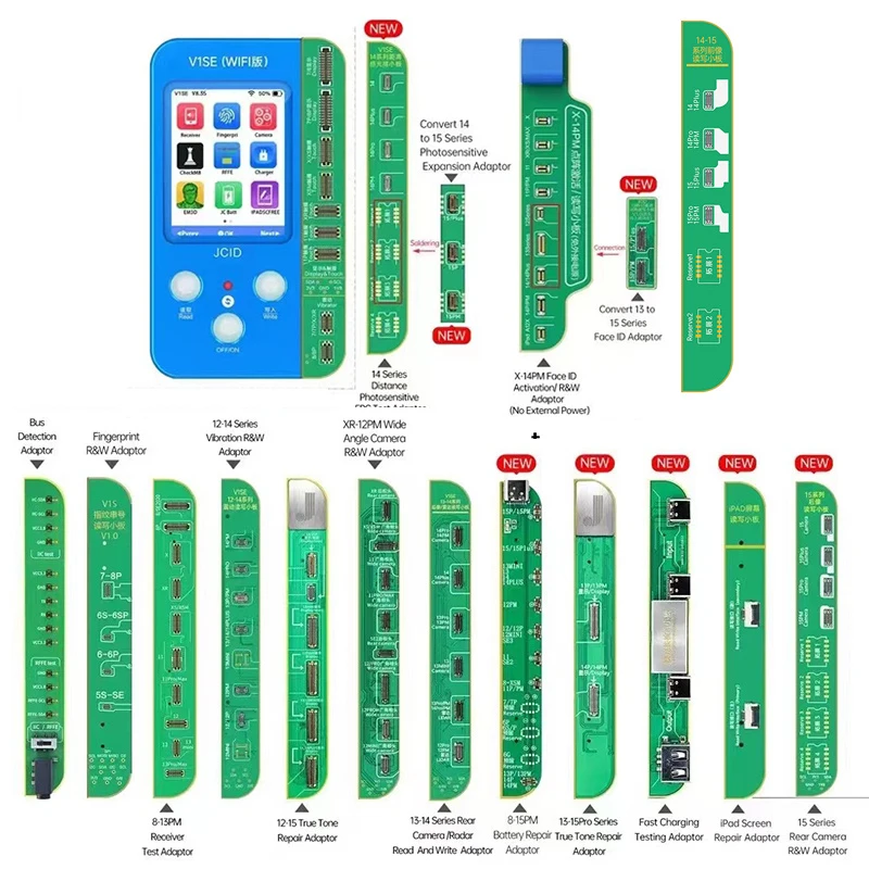 JC JCID V1SE Photosensitive Programmer Original Color Battery Dot Matrix Restoration Read Write Repair For iPhone X-15PM Tools