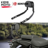 KEMIMOTO Motorcycle Back Rest For Kawasaki Eliminator SE 500 400 Adjustable Height Passenger Seat Rear Backrest Cushion Back Pad