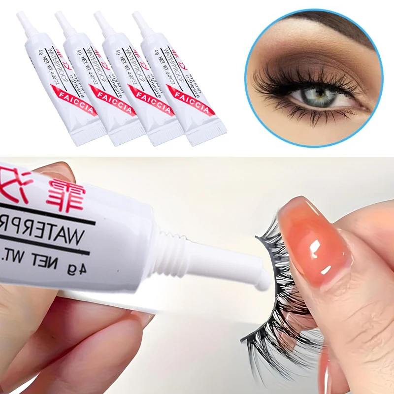 4g Professional Lash Glue waterproof False Eyelash Glue Hypoallergenic Strong Hold Eyelash Gel Lash Extension Glue Makeups 1/2Pc