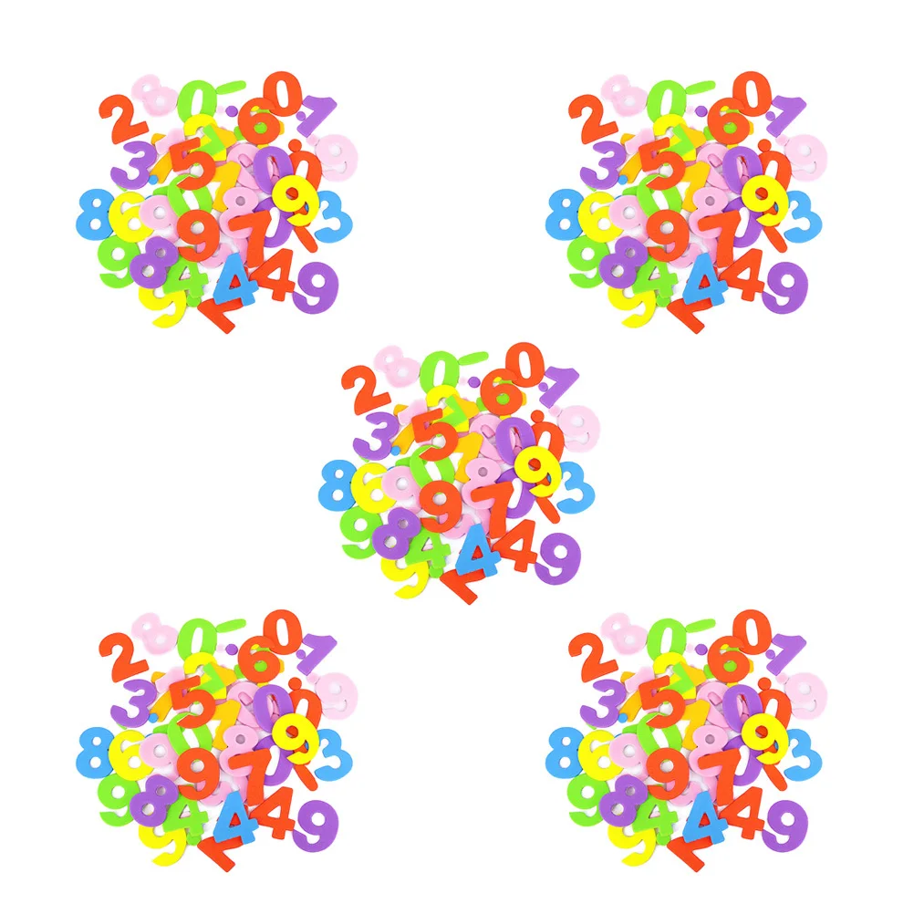 5 قطعة ملصق إسفنجي رقم ملصق ل ثلاثية الأبعاد جدار الفن إيفا رغوة الشارات التعليمية الإبداعية أداة التعلم الفكرية