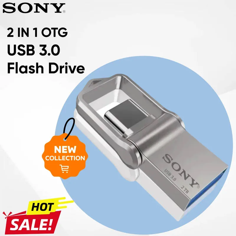 

Sony Mini USB 3.0 Flash Drive 2 in 1 Pendrive High Speed TYPE-C Dual C Metal Pen Drive 2TB Memoria USB Stick For Computer Phone