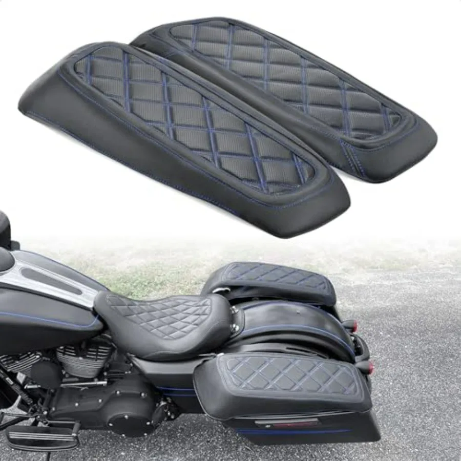 

Saddlebag Lid Covers for Harley Protective Saddle Bag Lid Bra Compatible with 2014-2023 Touring FL Models in Black Durable Wate
