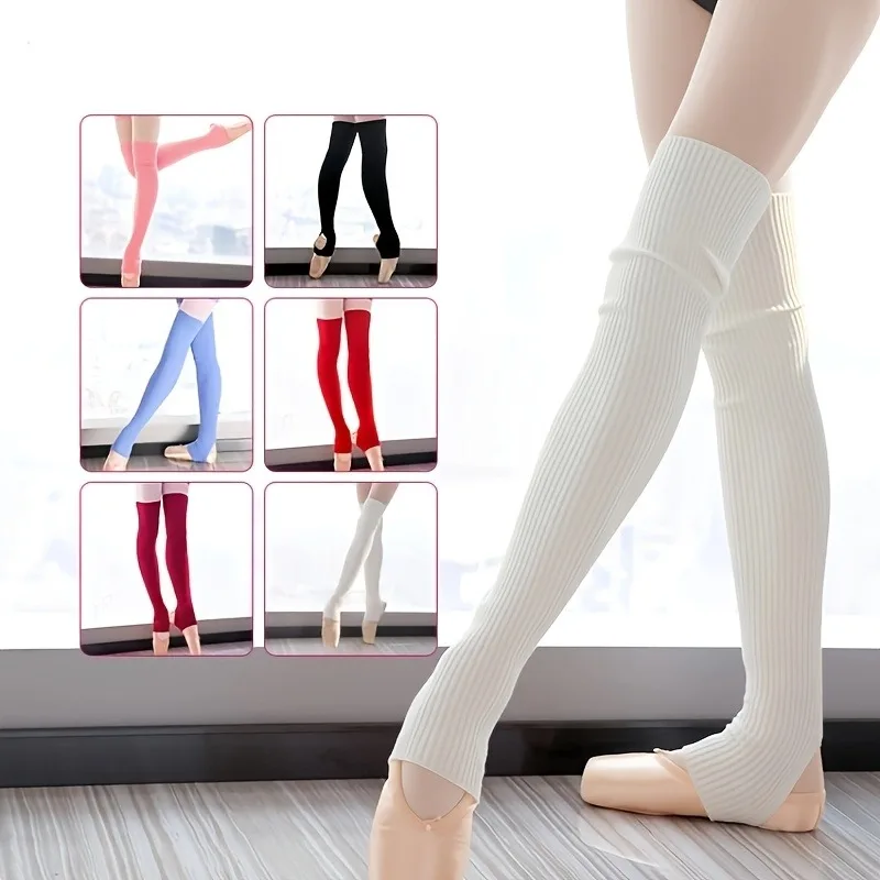 

Extra Long Ballet Dance Leg Warmers for Adults, Thick Knit Yoga & Latin Knee-High Socks for Women, Ballet Dance/Yoga Leggings