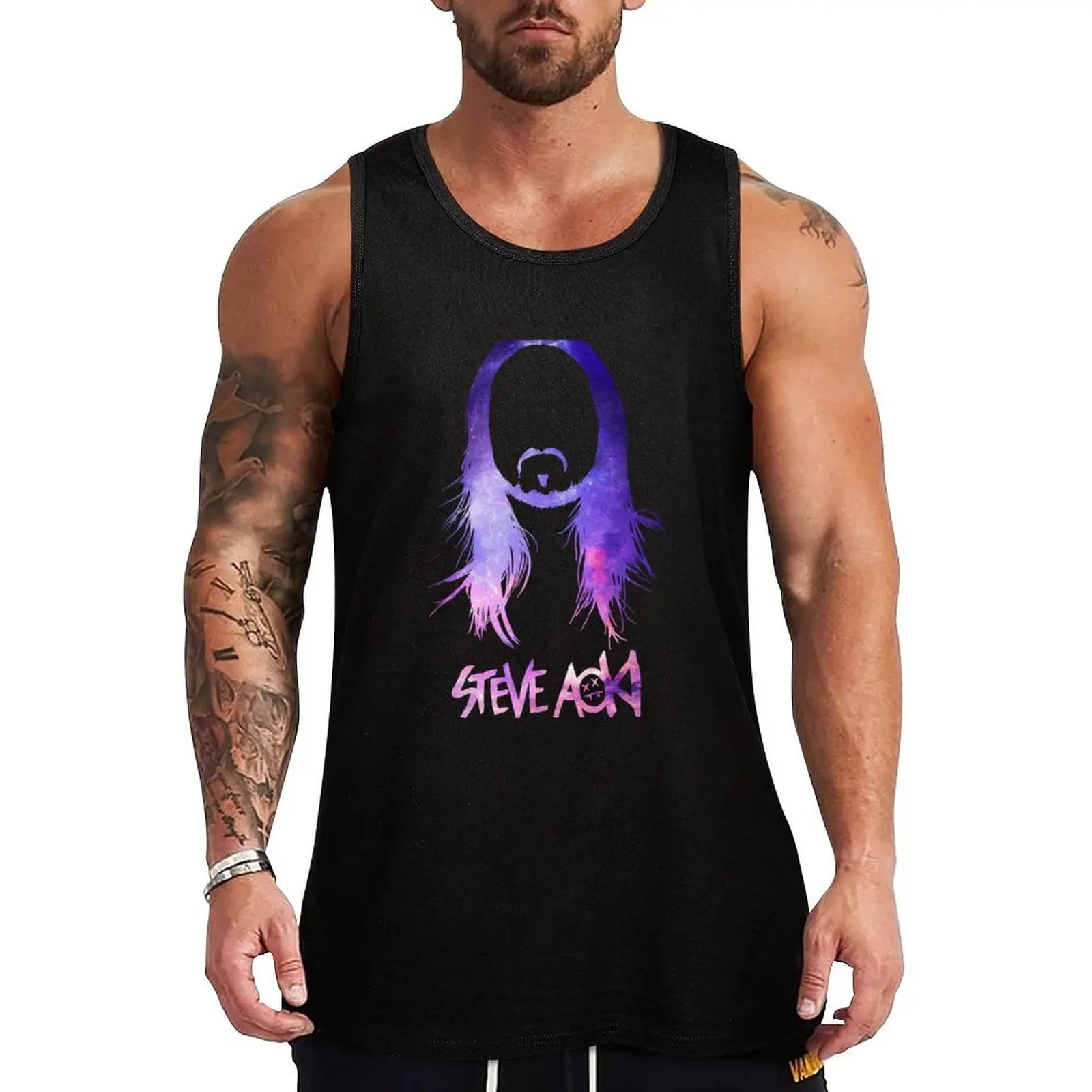 Steve Aoki Tank Top Muscle fit t-shirt for men bodybuilding men clothes Men's t-shirt