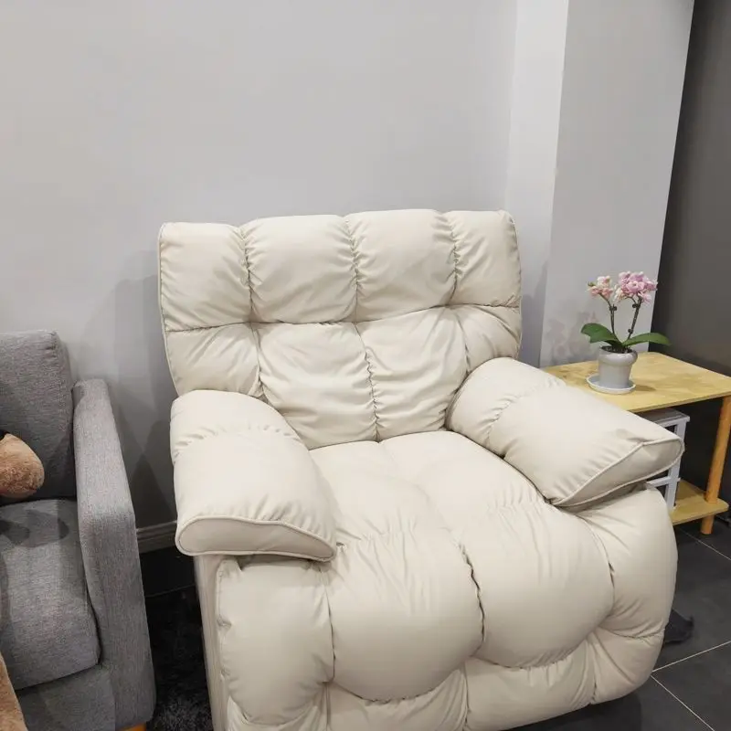 Functional Comfortable Lazy Sofa Rotatable Lightweight Beauty Nail Online Red Chair Lazy Sofa Bed