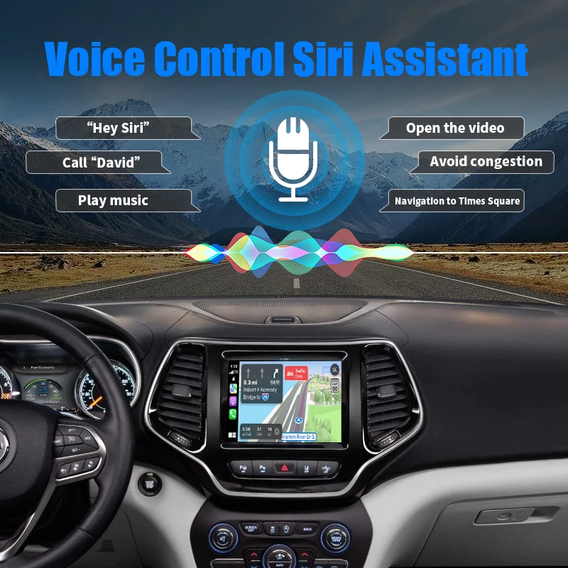 2025 Wireless CarPlay Activated for Jeep Grand Cherokee Android Auto Interface Upgrade Retrofit Mirroring Multimedia Navigation
