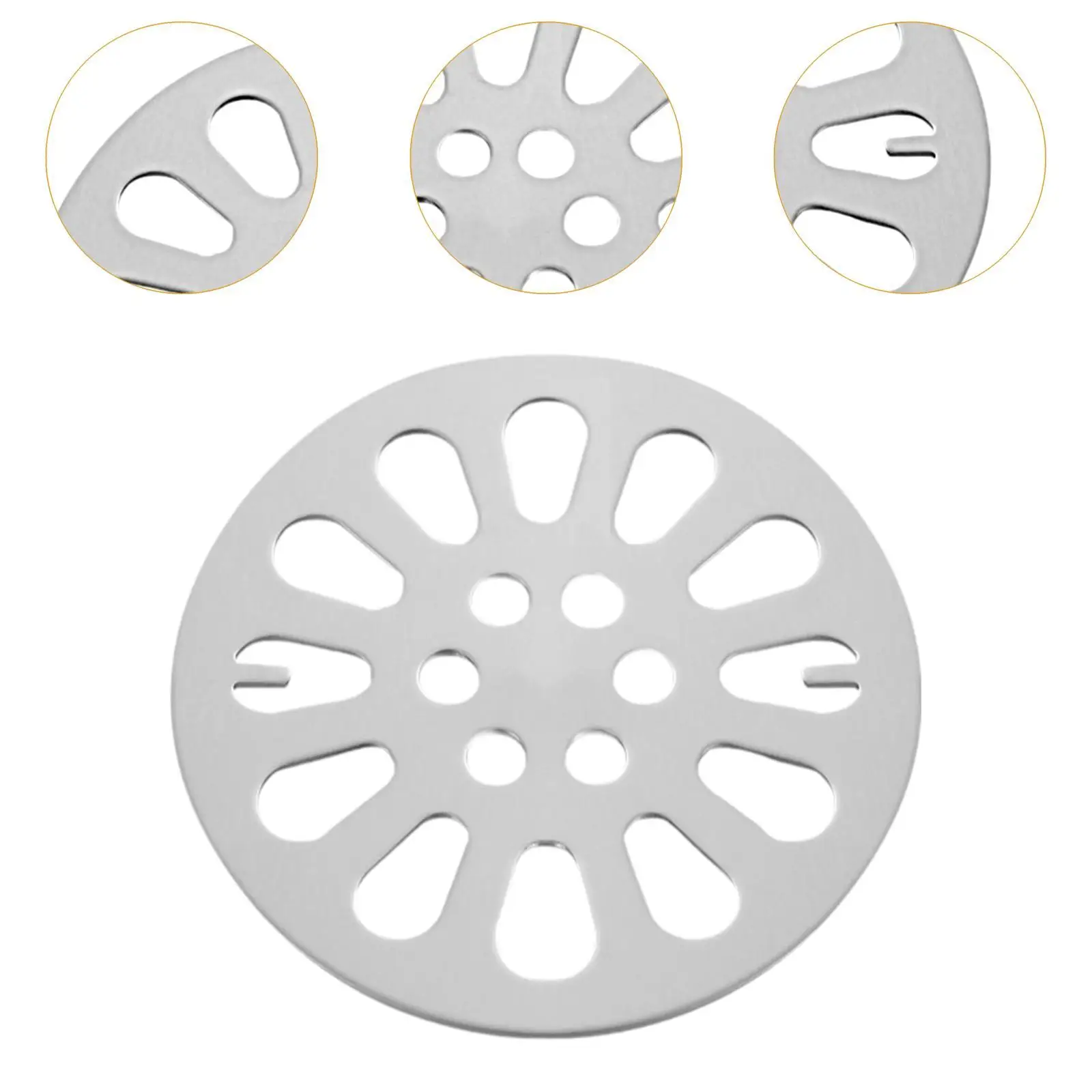 5 Pieces Floor Drain Cover Shower Drainer Cover for Bathroom Basement Toilet