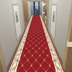 Luxury Minimalist Hallway Carpet Light Non-Slip Long Corridor Rug Stairway Home Decor Runner Customizable Aisle Mat