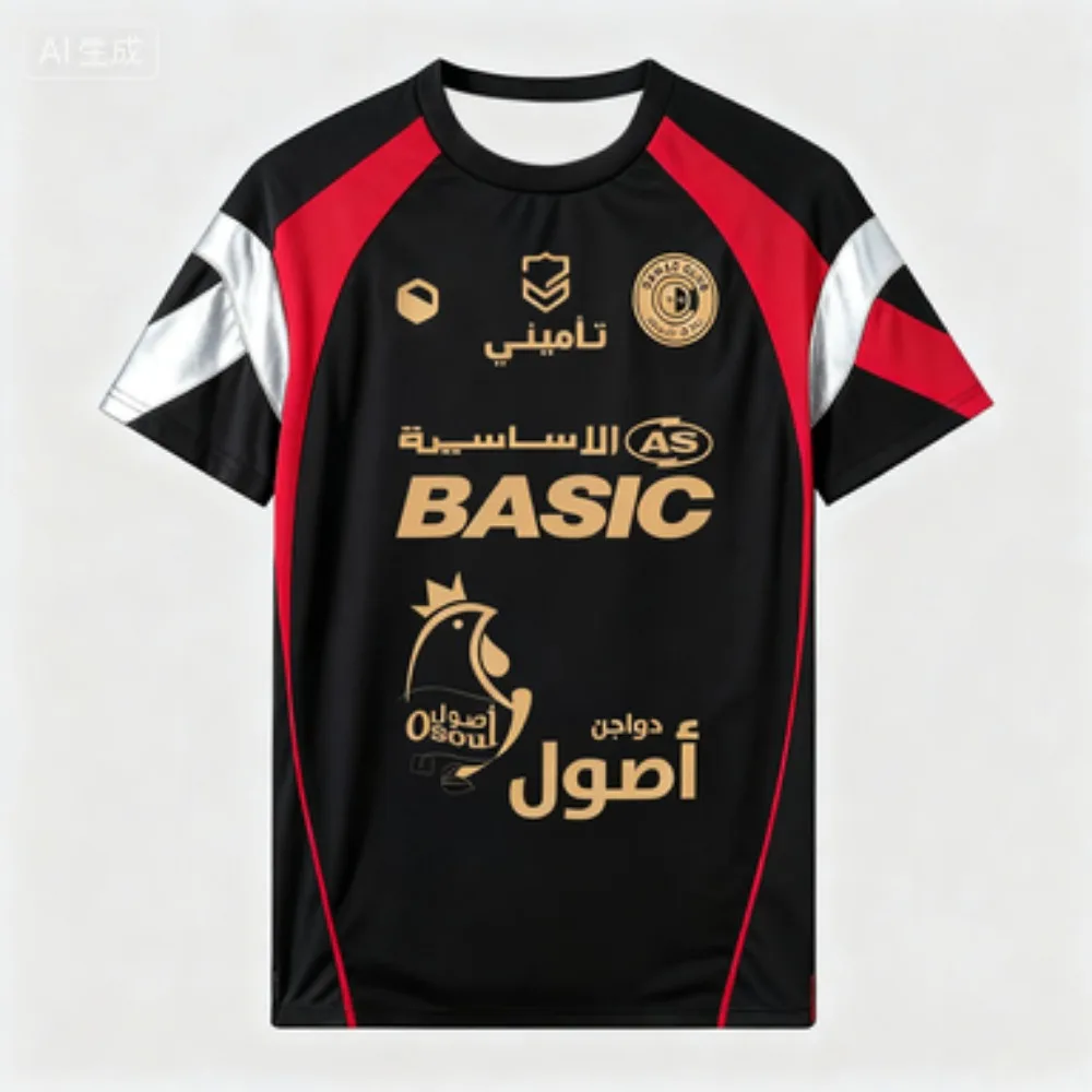 صيف جديد وصول نمط Damac FC بعيدا جيرسي ، الرجال والنساء الرياضة الراحة تي شيرت ، ممارسة اليومية ثلاثية الأبعاد موضة تي شيرت
