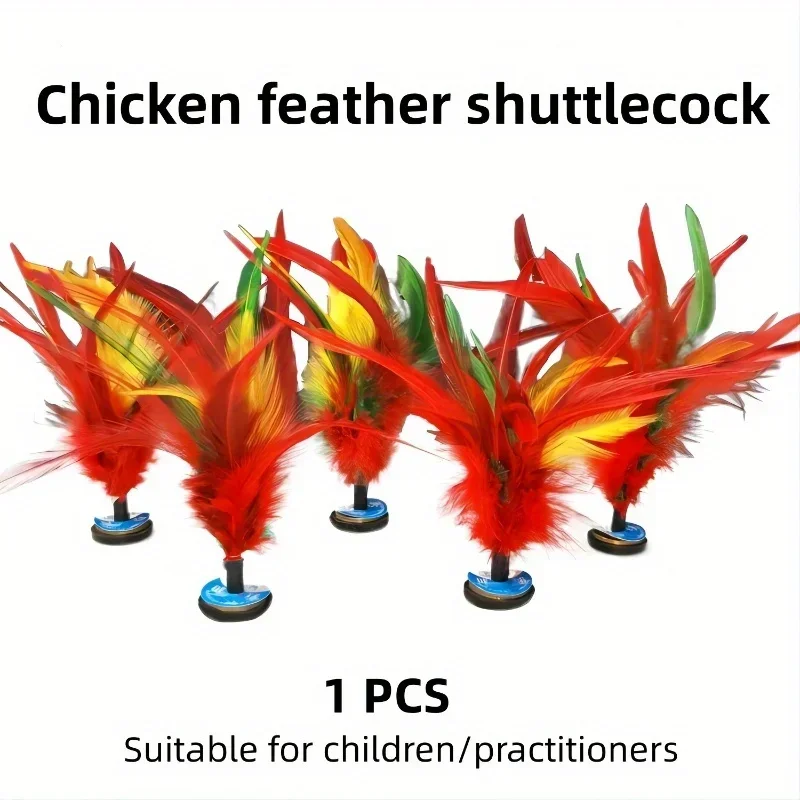 1PC Colorful Feather Tip Chicken Feather Badminton Student Practice Badminton Sports Competition Badminton