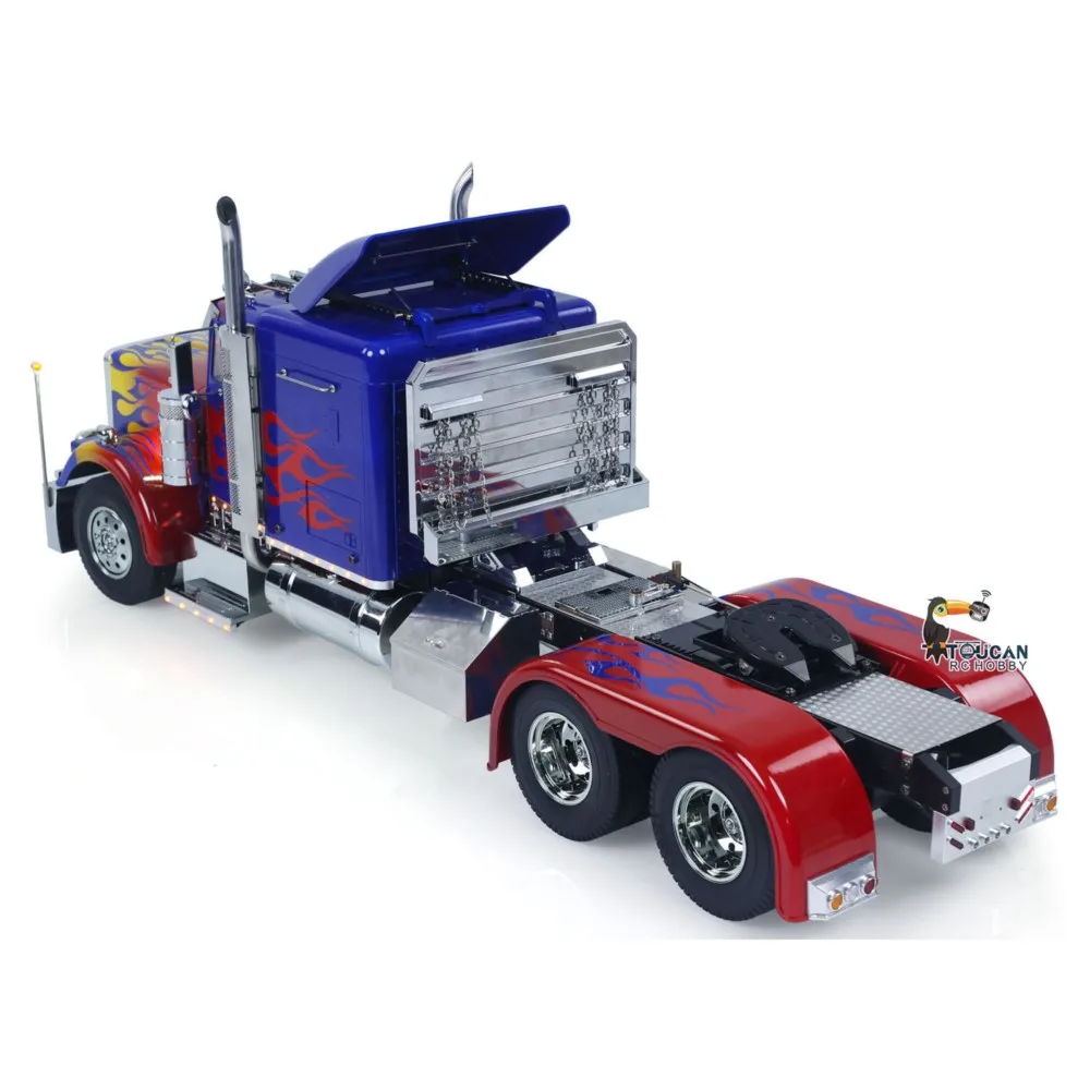 1/14 مخصص لتقوم بها بنفسك TAMIYA 6x4 RTR RC شاحنة جرار 56344 ST8 راديو التحكم شاحنة سيارة الصوت مصباح وحدة الدخان الهيكل تعليق