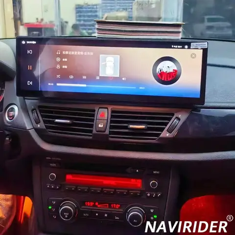 자동차 비디오 플레이어 GPS 디스플레이, 안드로이드 카플레이, GPS 네비게이션, BMW x1 E84 BT 멀티미디어 스크린 라디오용, 14.9 인치