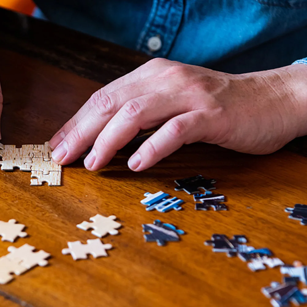 5 Sheets DIY Transfer Puzzle Wooden Blank Sublimation Jigsaw for Creative Art Craft Gift Family Friends Time Killing Game