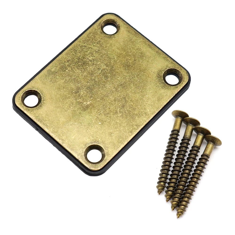1 Set E-Gitarren-Halsplatte mit Schrauben für ST TL Gitarre Jazz Bass Ersatz-Gitarrenzubehör 7 Farben – Detail 6