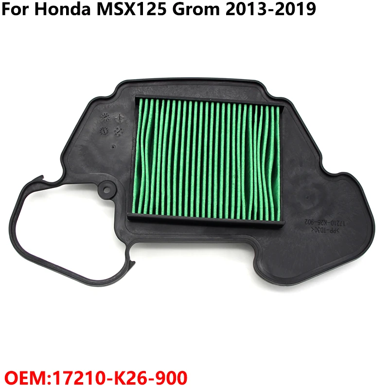 

Motorcycle Air Filter Cleaner Replacement Fuel Filter Reuseful Element For Honda MSX125 Grom 2013-2019 17210-K26-900