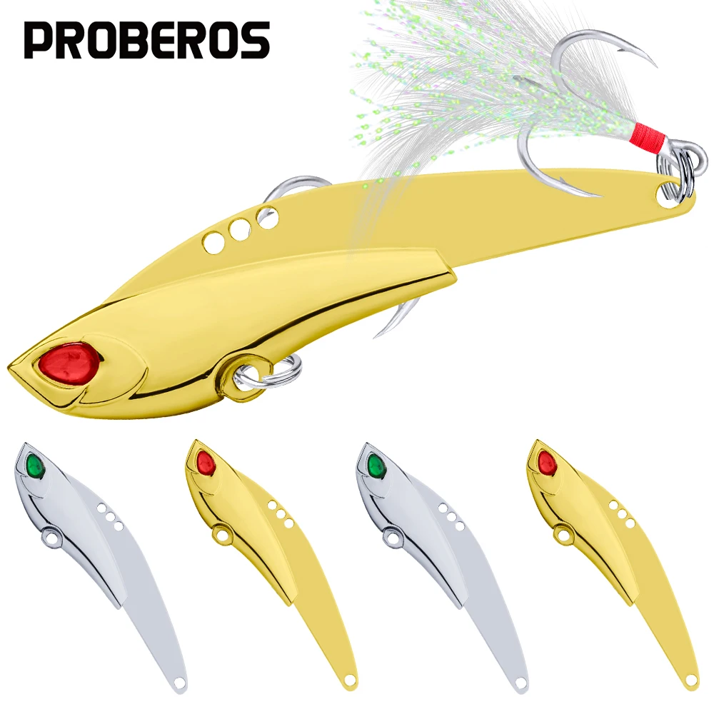 PROBEROS 5Pcs New Luya Gold and Silver Sequins 23G/16G/11G Boxed Flying Fish Sequins Red and Green Eyes Fake Bait Wholesale