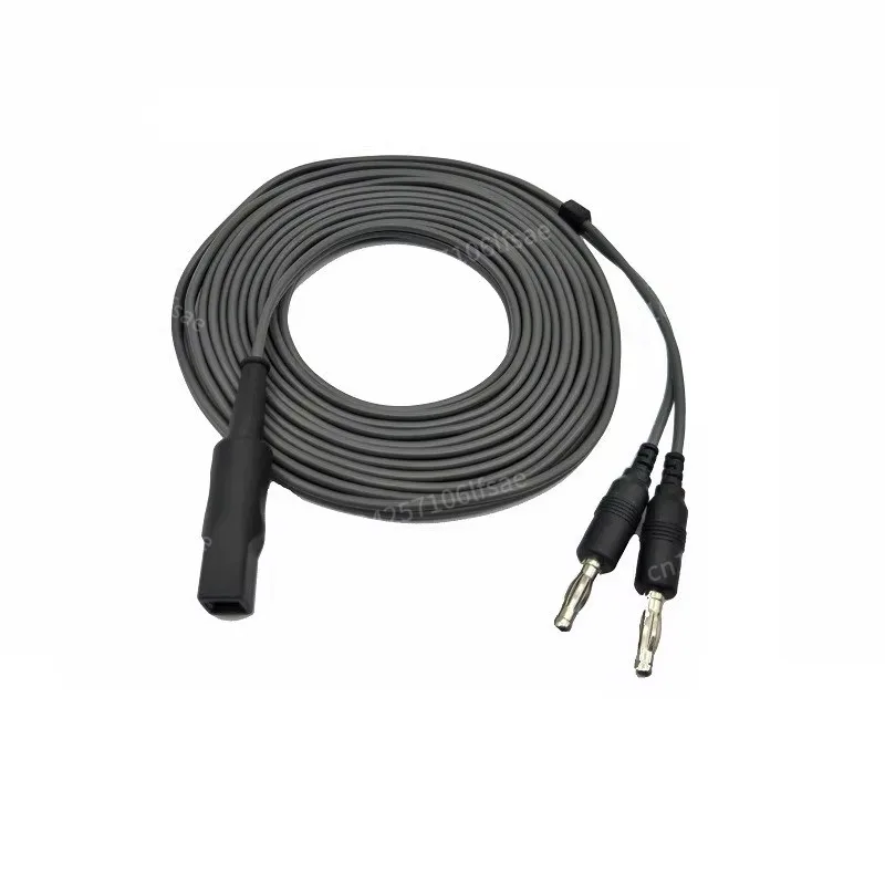 

Reusable IEC bipolar forceps cable for Erbe, High Temperature Sterilization, 4.0mm Banana Connector to IEC forceps, 3m